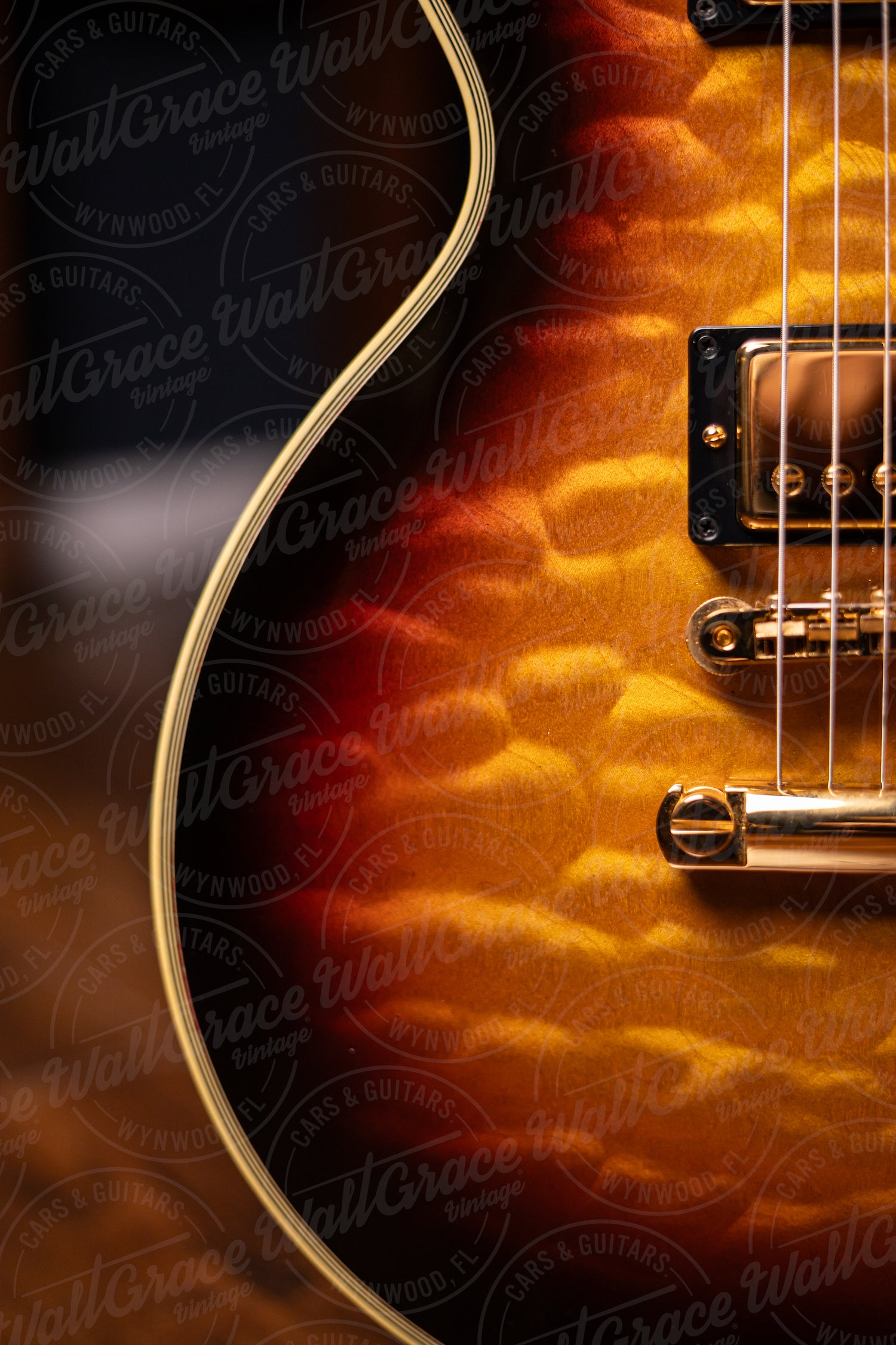 Gibson Custom Shop 1968 Les Paul Custom Quilt Top Electric Guitar - Tri Burst