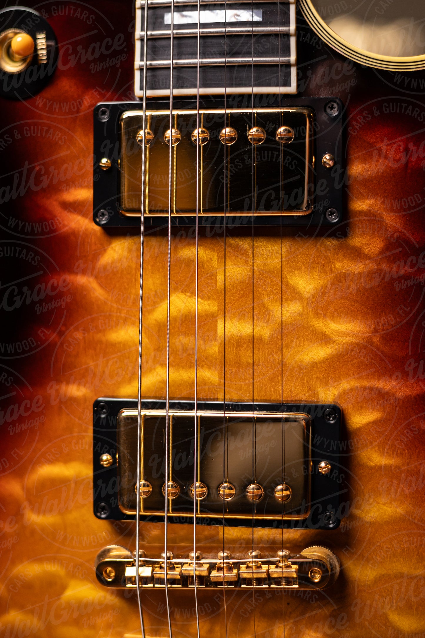 Gibson Custom Shop 1968 Les Paul Custom Quilt Top Electric Guitar - Tri Burst