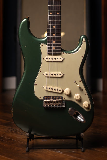 Fender Masterbuilt Todd Krause '63 Stratocaster® Journeyman Relic® Electric Guitar - Sherwood Green Metallic