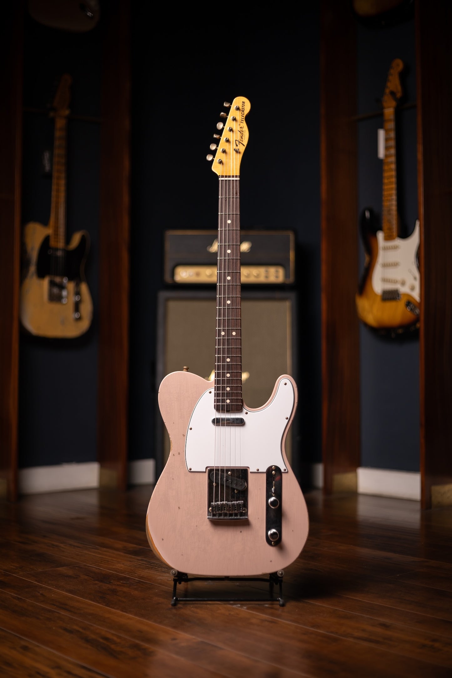 Fender Custom Shop SR25 Telecaster Pro 2025 Relic Electric Guitar - Dirty Shell Pink