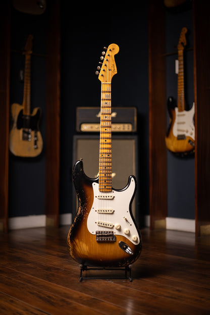 Fender 1957 Stratocaster Heavy Relic Electric Guitar - Aged 2-Color Sunburst