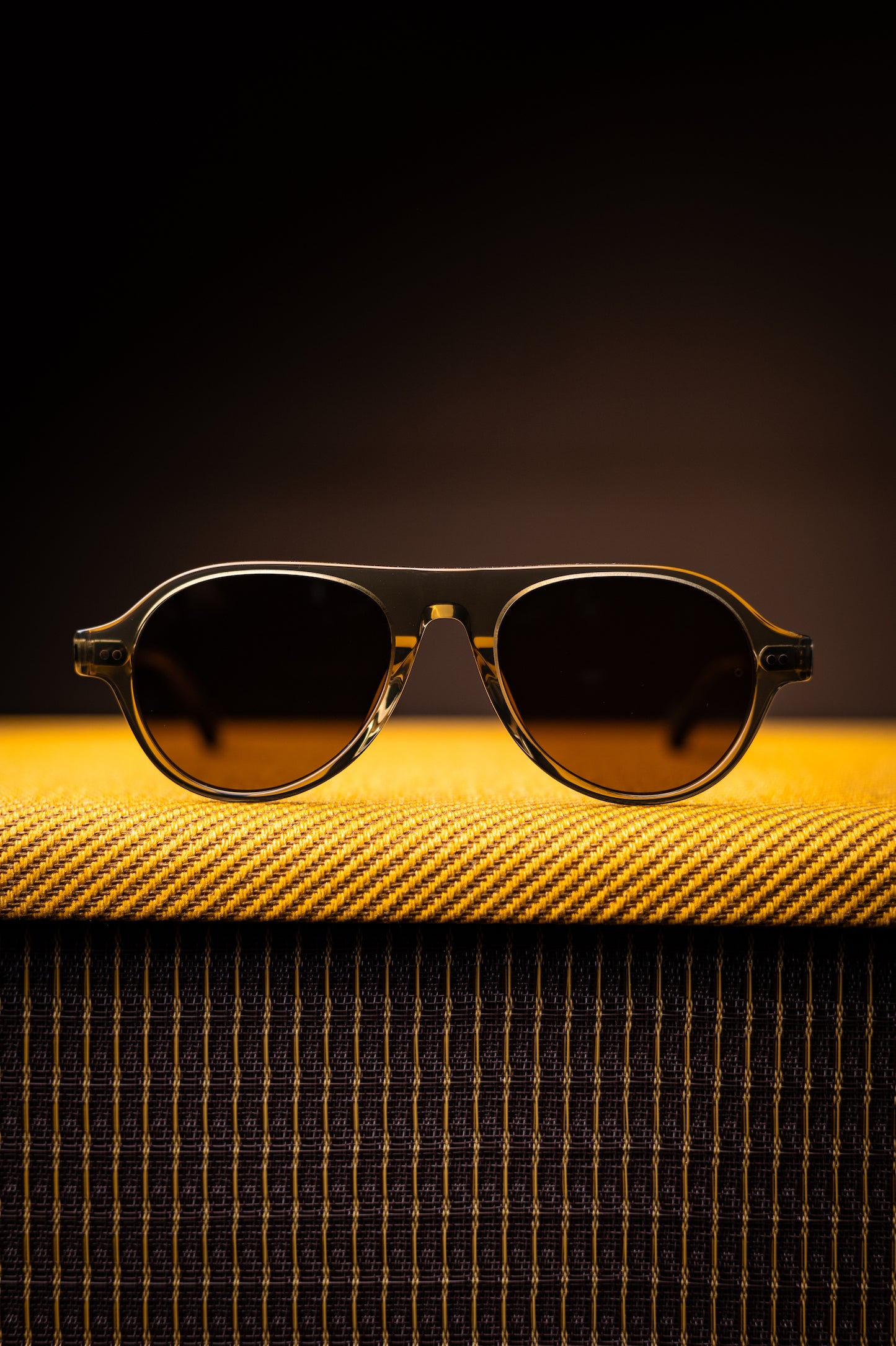 Johann Wolff Sunglasses - Schnell in Olive w/ Brown Lenses