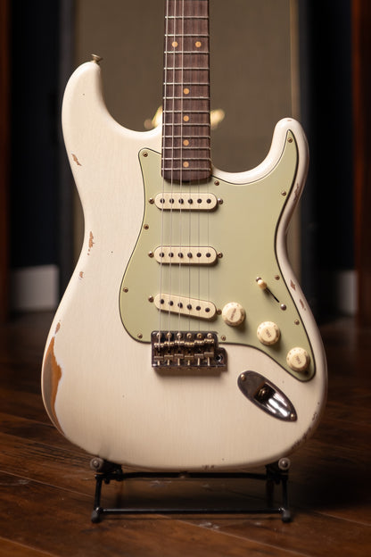 Fender 1962 Stratocaster® Relic® Electric Guitar - Aged Olympic White