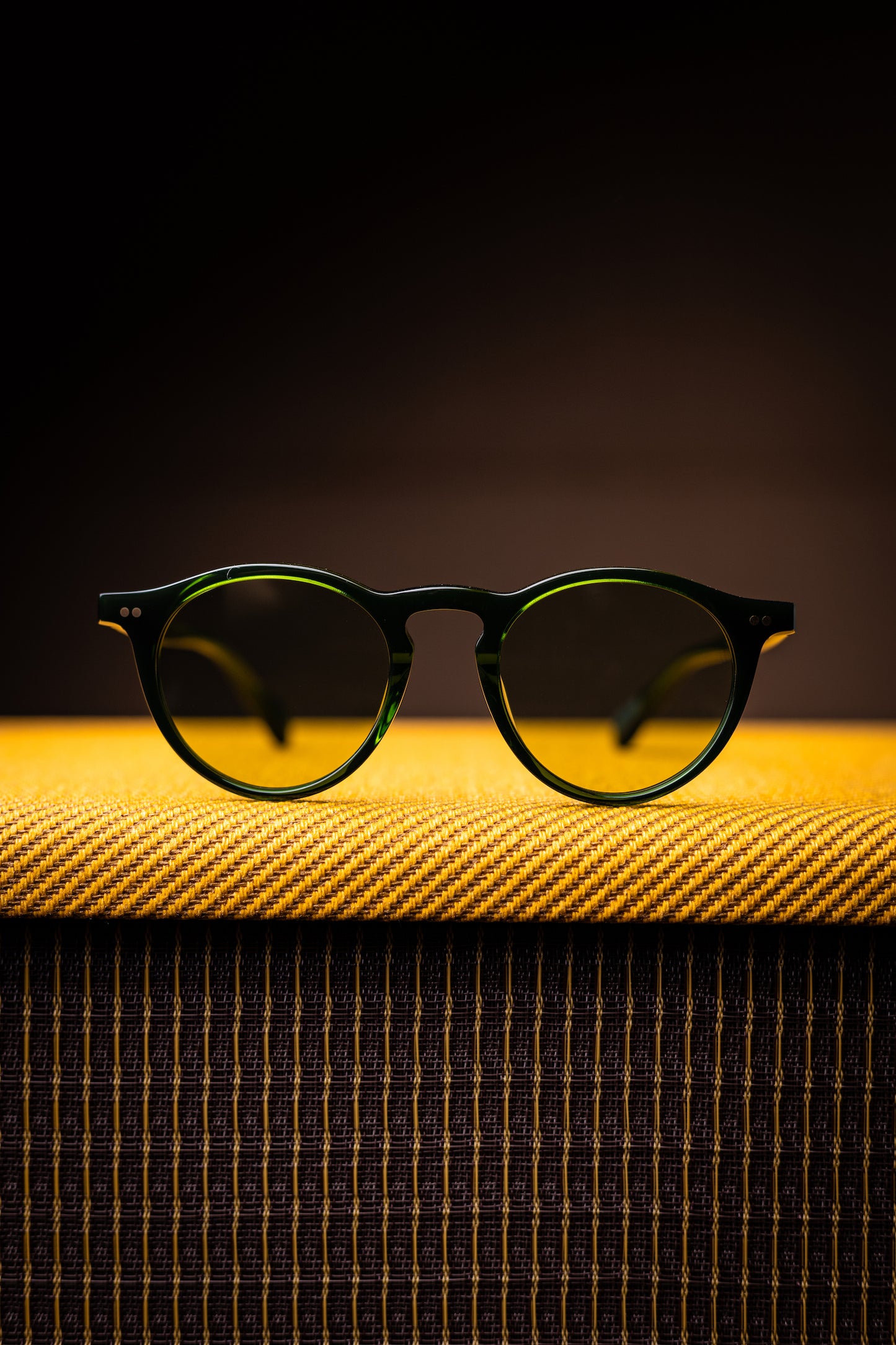 Johann Wolff Sunglasses - Walter in Palm Green w/ Clear Lenses