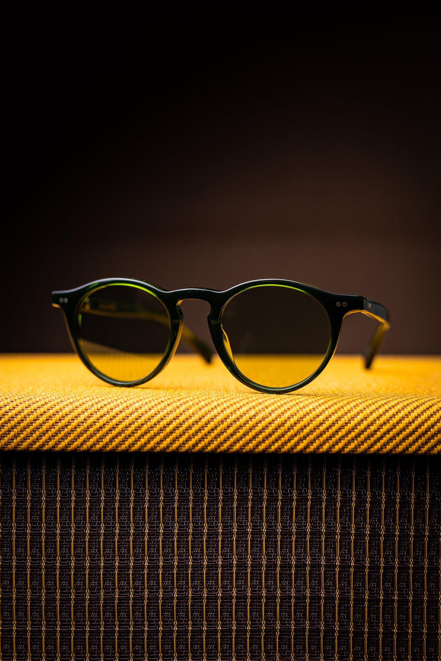 Johann Wolff Sunglasses - Walter in Palm Green w/ Clear Lenses