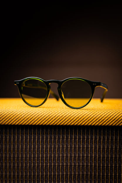 Johann Wolff Sunglasses - Walter in Palm Green w/ Clear Lenses