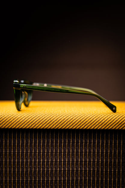 Johann Wolff Sunglasses - Walter in Palm Green w/ Clear Lenses