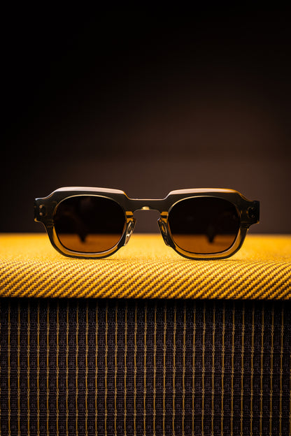 Johann Wolff Sunglasses - Bastei in Olive w/ Brown Polarized Lenses