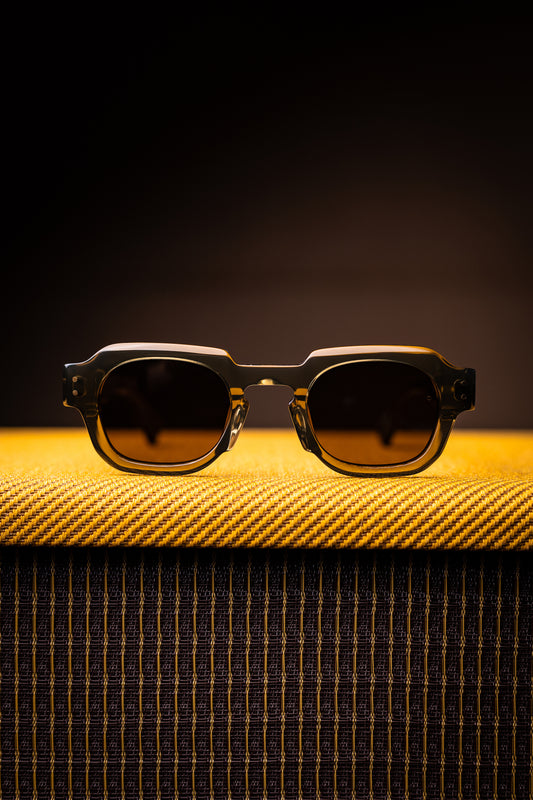 Johann Wolff Sunglasses - Bastei in Olive w/ Brown Polarized Lenses