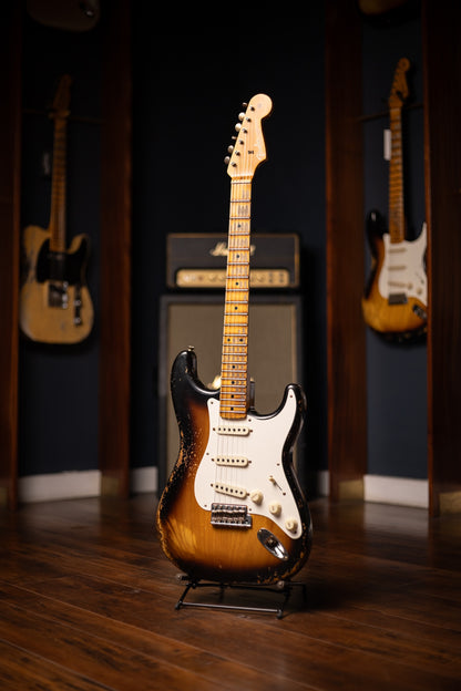 Fender 1957 Stratocaster Heavy Relic Electric Guitar - Aged 2-Color Sunburst