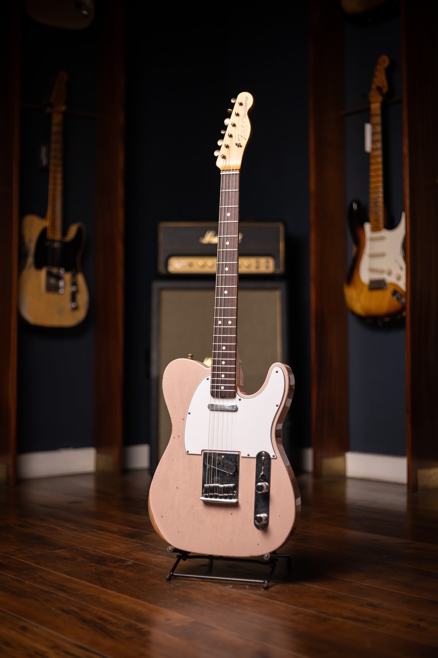 Fender Custom Shop SR25 Telecaster Pro 2025 Relic Electric Guitar - Dirty Shell Pink