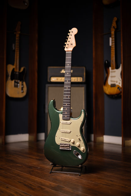 Fender Masterbuilt Todd Krause '63 Stratocaster® Journeyman Relic® Electric Guitar - Sherwood Green Metallic