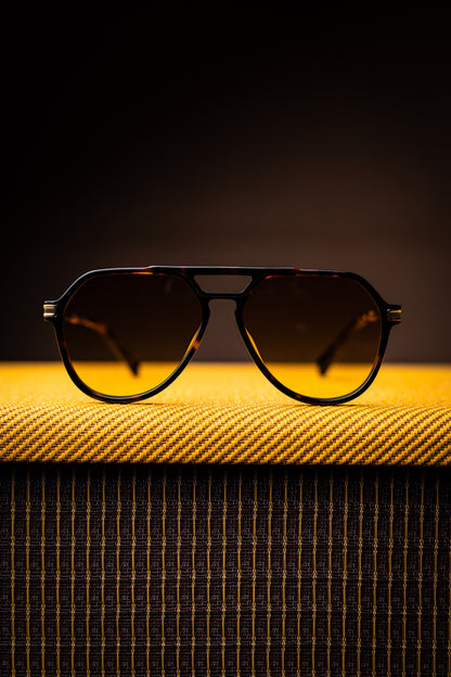 Johann Wolff Sunglasses - Bernau in Havana w/ Light Sunset Polarized Lenses