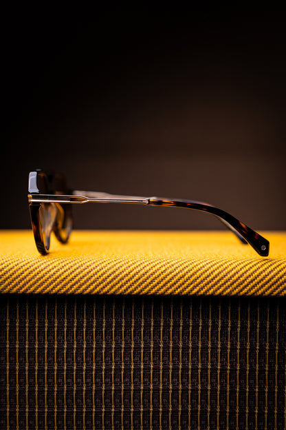 Johann Wolff Sunglasses - Bernau in Havana w/ Light Sunset Polarized Lenses