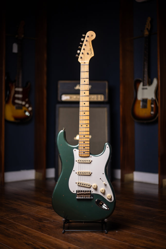 Fender Custom Shop 1956 Journeyman Relic Stratocaster Electric Guitar - Aged Sherwood Green Metallic