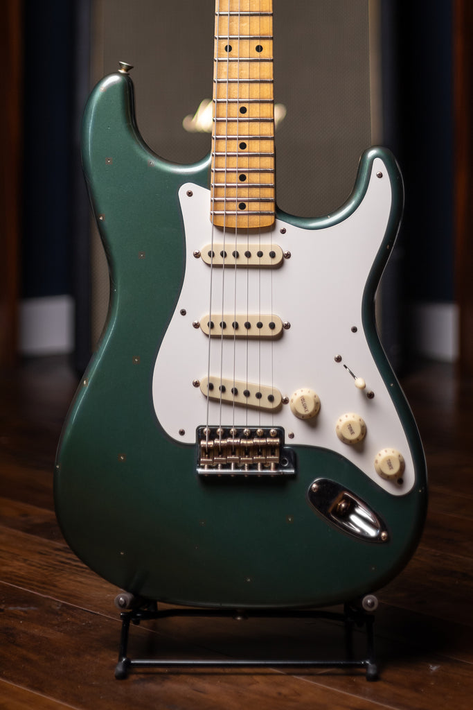 Fender Custom Shop 1956 Journeyman Relic Stratocaster Electric Guitar - Aged Sherwood Green Metallic