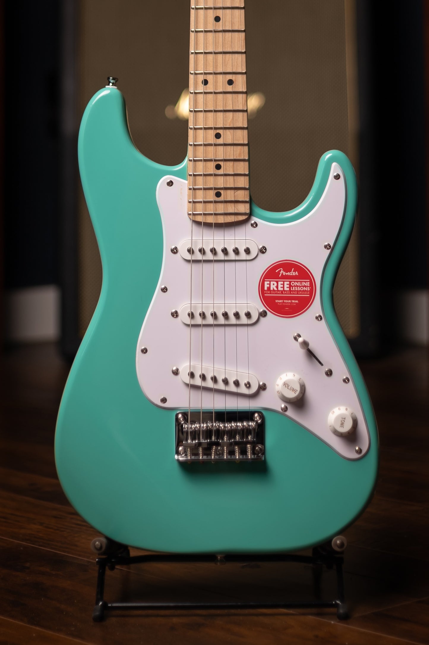 Squier Stratocaster Mini Electric Guitar - Sea Foam Green