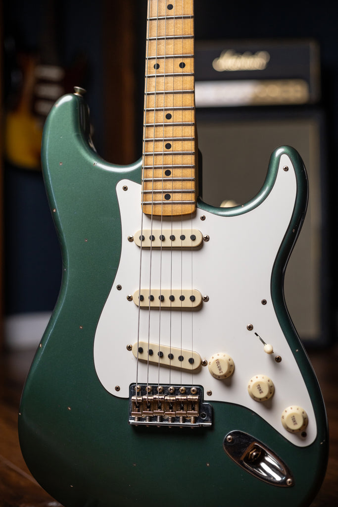 Fender Custom Shop 1956 Journeyman Relic Stratocaster Electric Guitar - Aged Sherwood Green Metallic