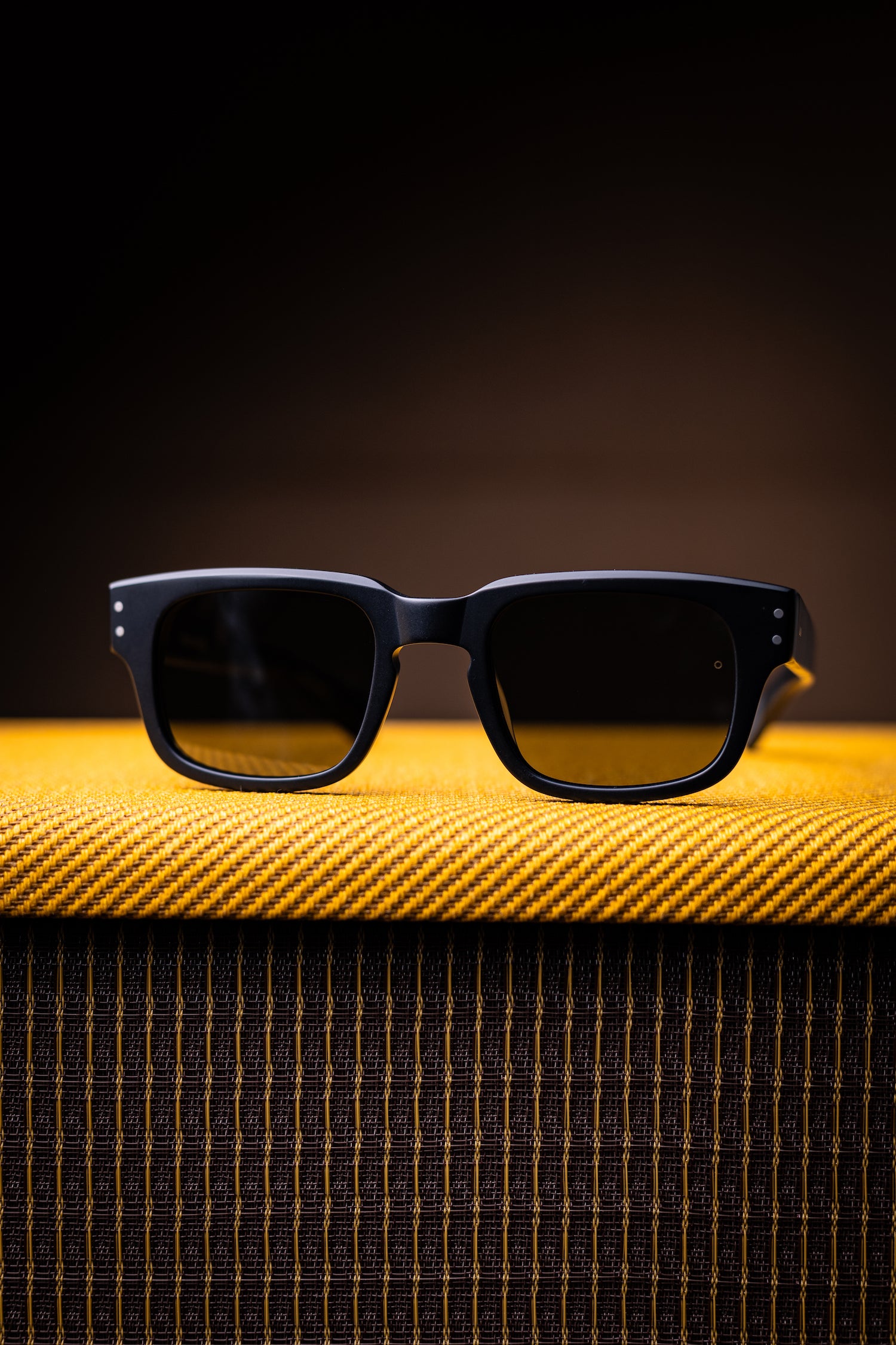 Johann Wolff Sunglasses - Martin in Matte Black w/ Green Polarized Lenses