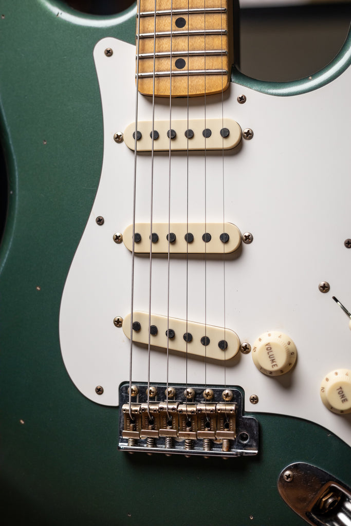 Fender Custom Shop 1956 Journeyman Relic Stratocaster Electric Guitar - Aged Sherwood Green Metallic