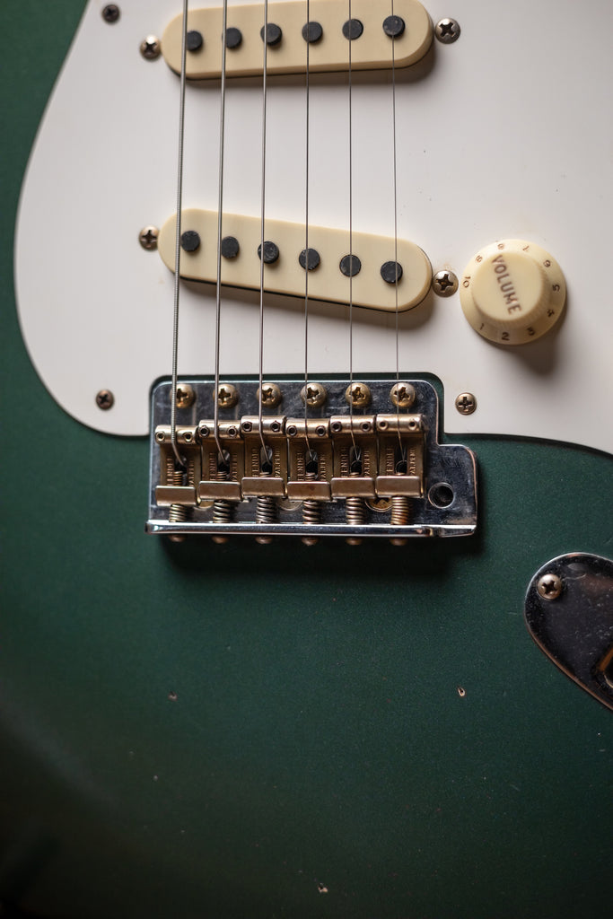 Fender Custom Shop 1956 Journeyman Relic Stratocaster Electric Guitar - Aged Sherwood Green Metallic