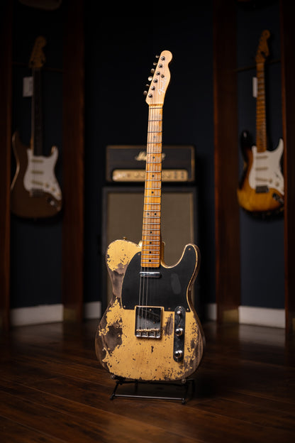 Fender Custom Shop 1951 Nocaster Super Heavy Relic Telecaster Electric Guitar - Super Faded Aged Nocaster Blonde