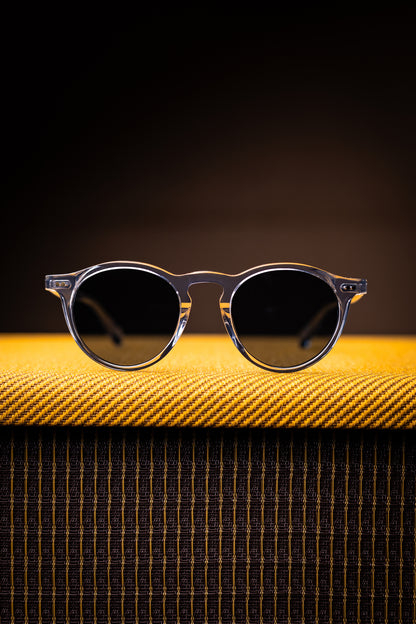 Johann Wolff Sunglasses - Walter in Fog w/ Blue Lenses