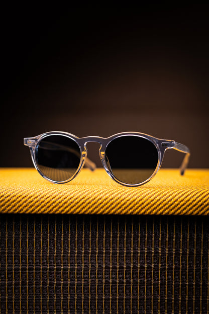 Johann Wolff Sunglasses - Walter in Fog w/ Blue Lenses