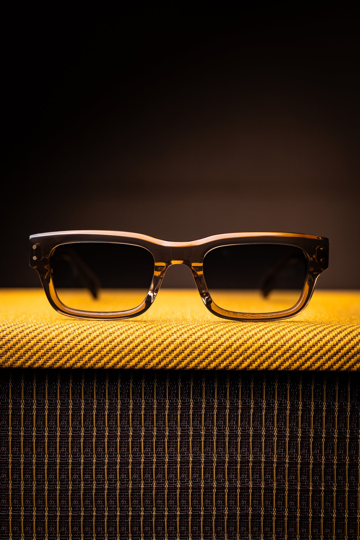 Johann Wolff Sunglasses - Konrad in Sand Smoke w/ Green Polarized Lenses