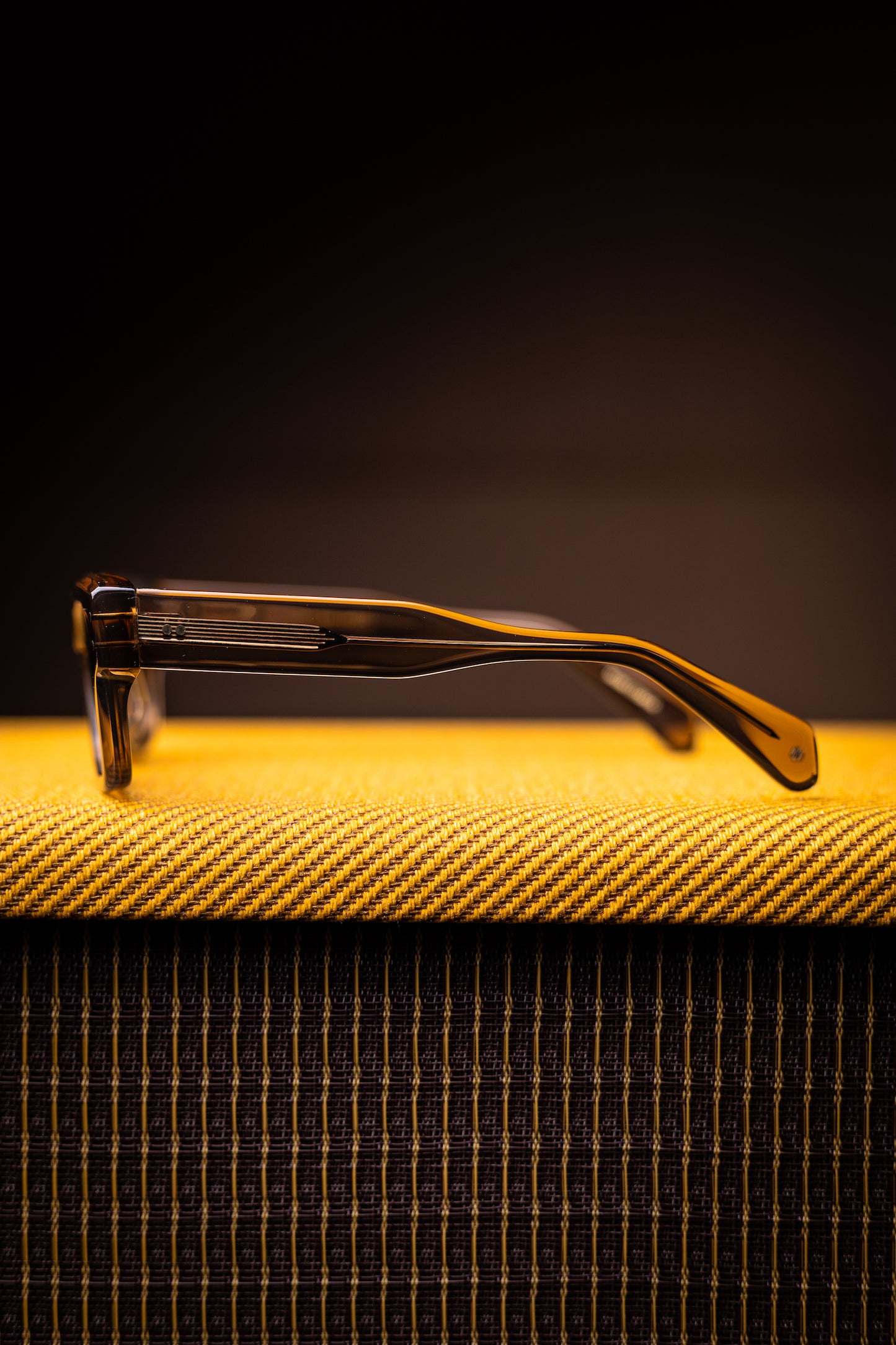 Johann Wolff Sunglasses - Konrad in Sand Smoke w/ Green Polarized Lenses