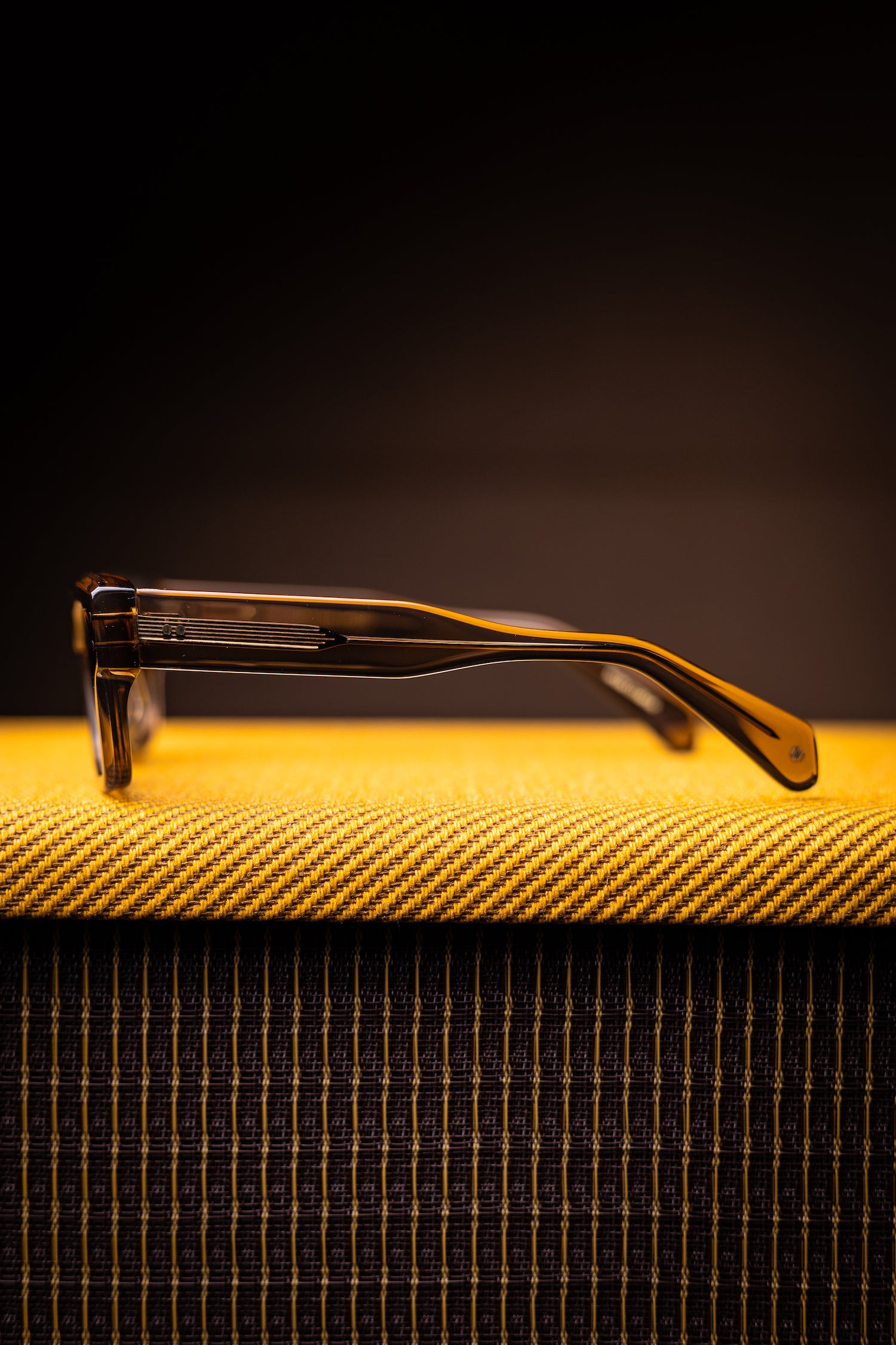 Johann Wolff Sunglasses - Konrad in Sand Smoke w/ Green Polarized Lenses
