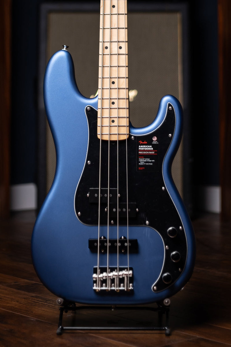 Fender American Performer Precision Bass - Satin Lake Placid Blue