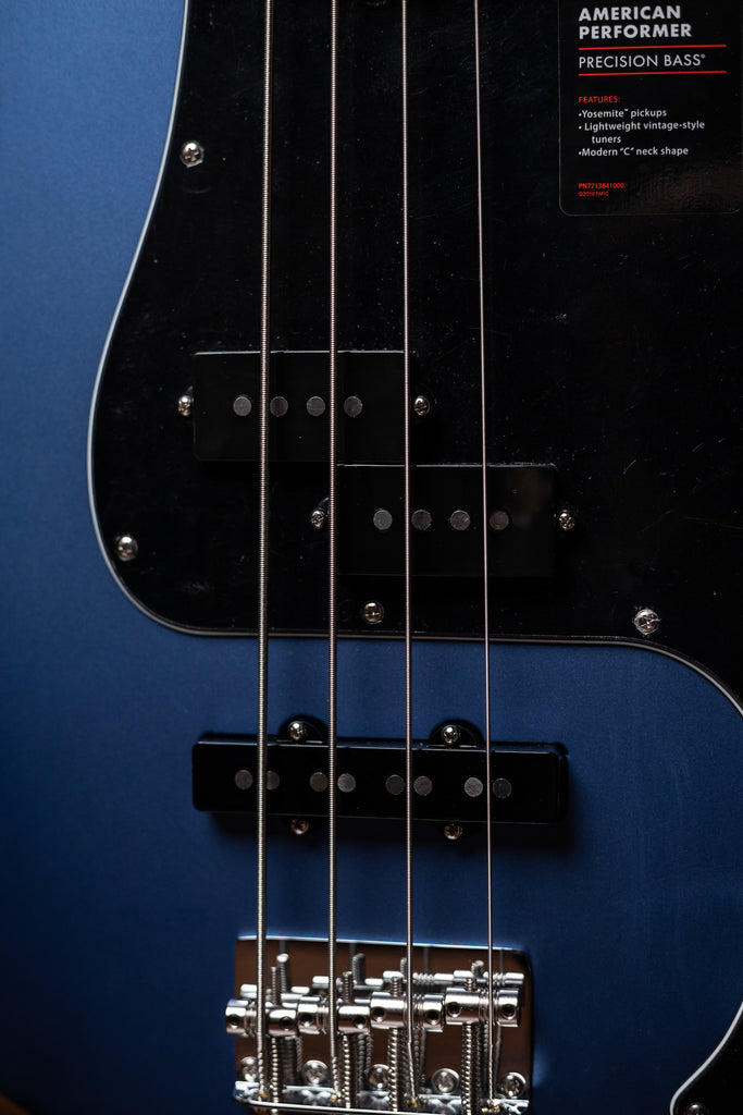 Fender American Performer Precision Bass - Satin Lake Placid Blue