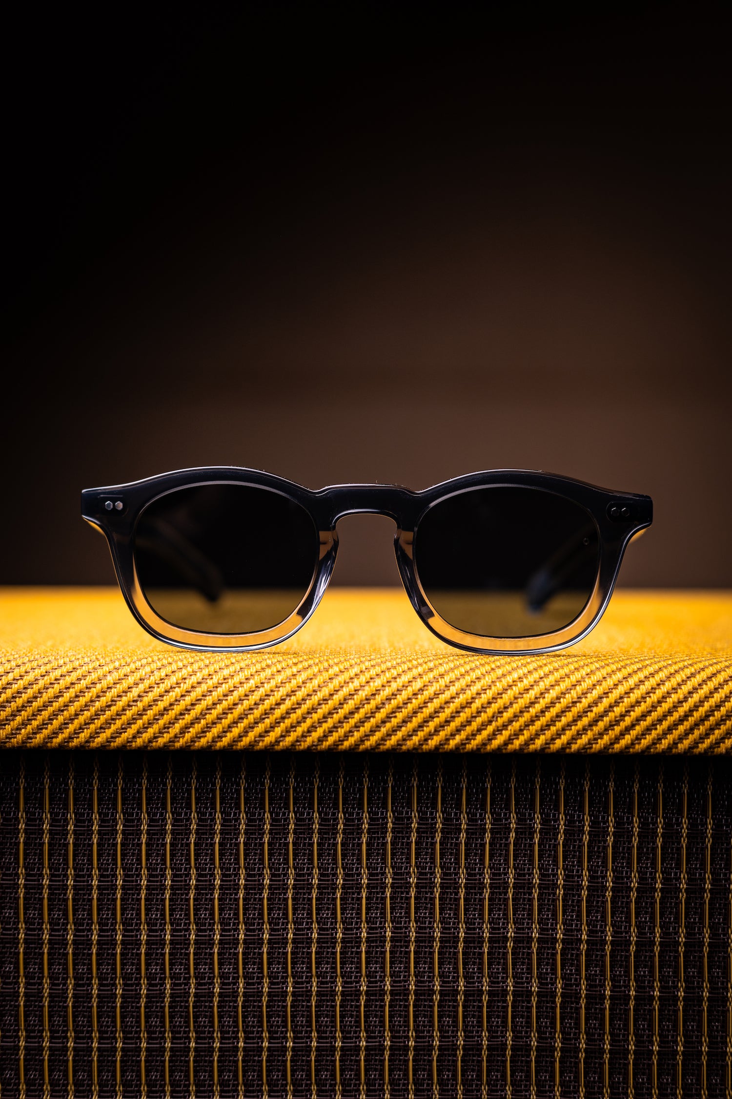 Johann Wolff Sunglasses - Carousel in Black Fade w/ Blue Polar Lenses