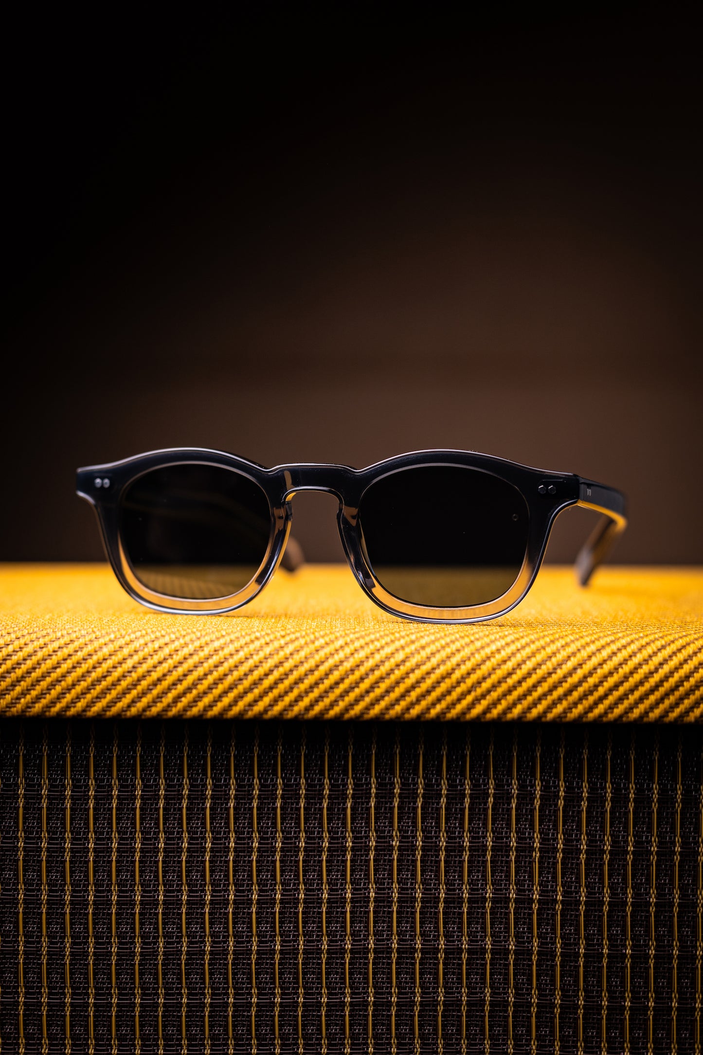 Johann Wolff Sunglasses - Carousel in Black Fade w/ Blue Polar Lenses