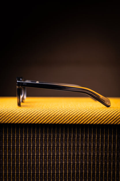 Johann Wolff Sunglasses - Carousel in Black Fade w/ Blue Polar Lenses