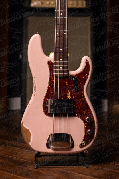 Fender Custom Shop '63 P-Bass Heavy Relic  - Shell Pink