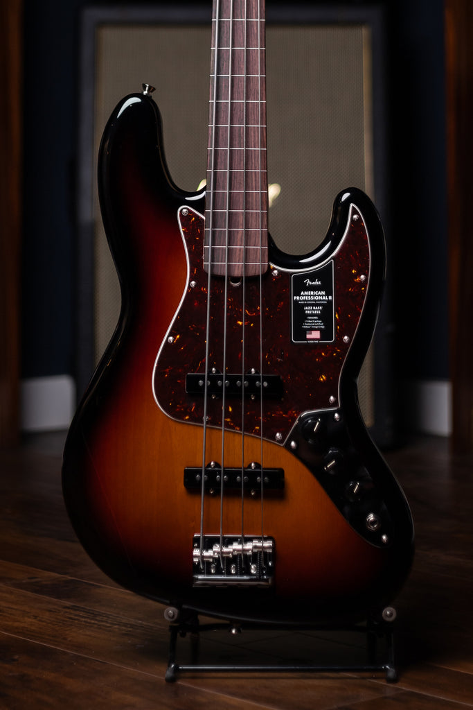 Fender American Professional II Fretless Jazz Bass - 3-Color Sunburst