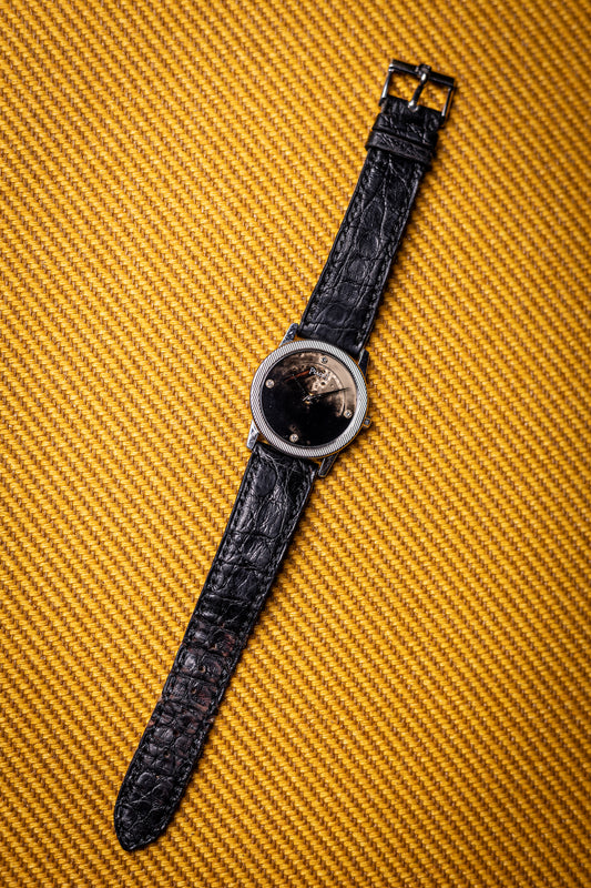 1980's Piaget Protocole Obsidian Dial White Gold Ref. 561783