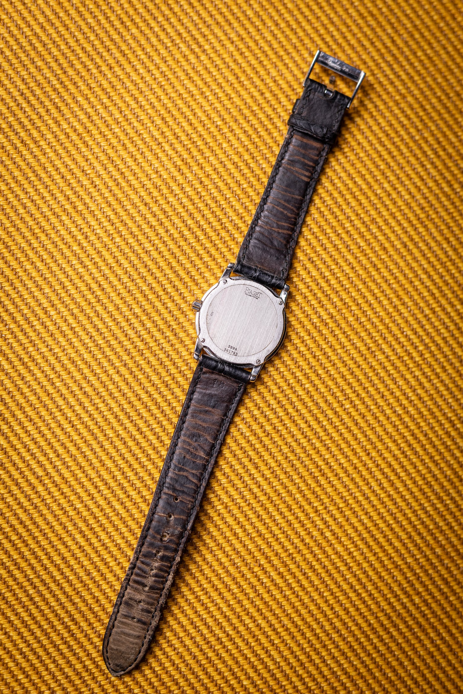 1980's Piaget Protocole Obsidian Dial White Gold Ref. 561783