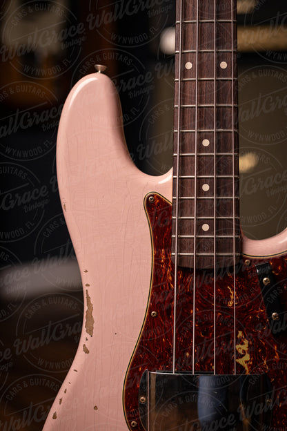 Fender Custom Shop '63 P-Bass Heavy Relic  - Shell Pink
