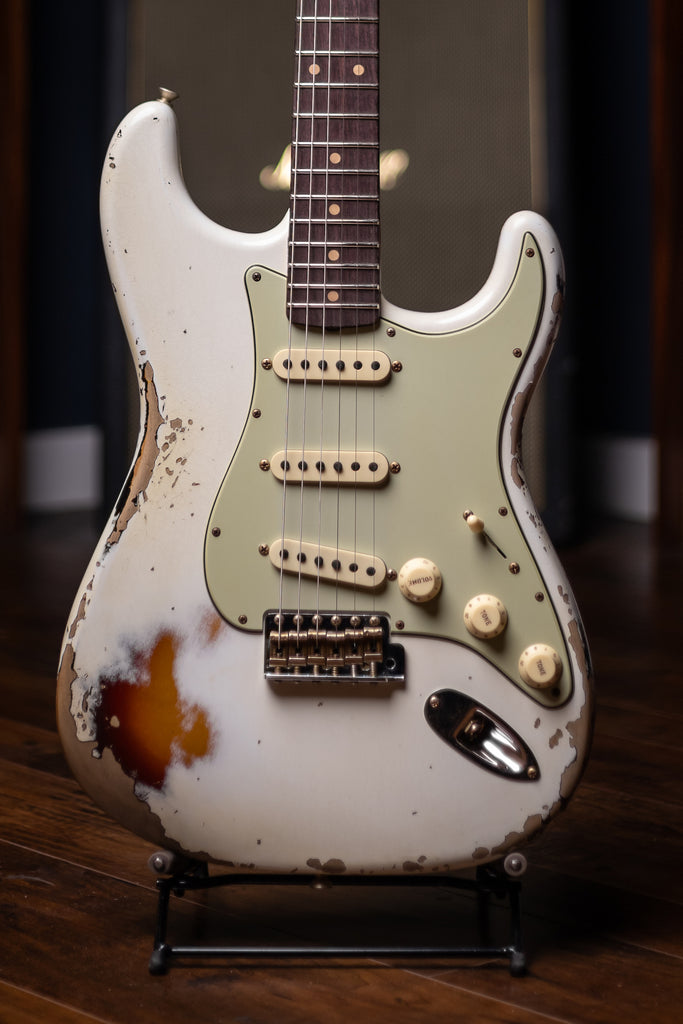 Fender Custom Shop Journeyman 1956 Stratocaster Electric Guitar - Aged White Blonde