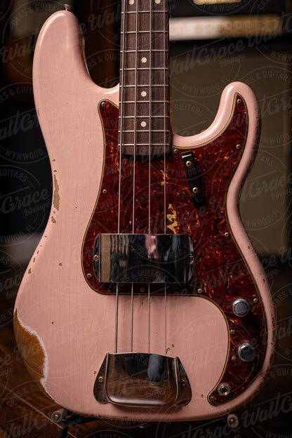 Fender Custom Shop '63 P-Bass Heavy Relic  - Shell Pink