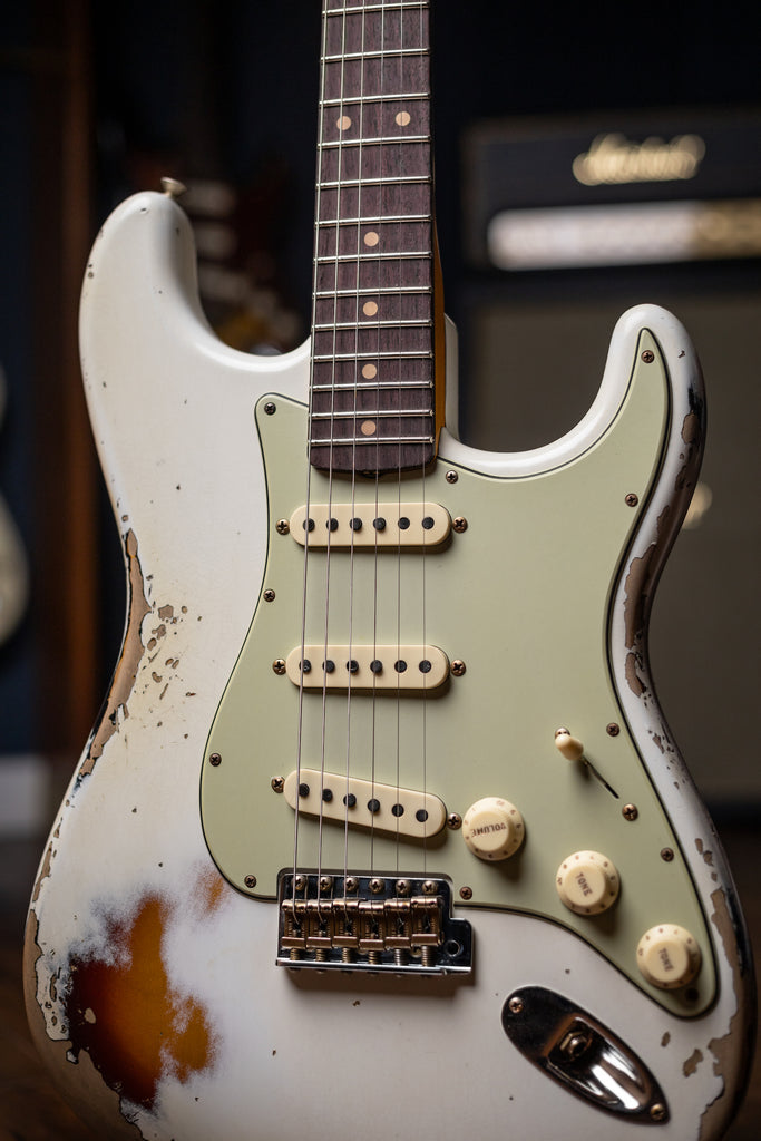 Fender Custom Shop Journeyman 1956 Stratocaster Electric Guitar - Aged White Blonde