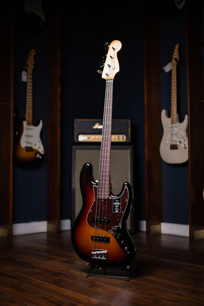 Fender American Professional II Fretless Jazz Bass - 3-Color Sunburst