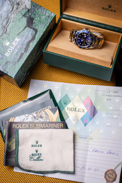2003 Rolex Submariner Two-Tone Ref. 16613 box and papers