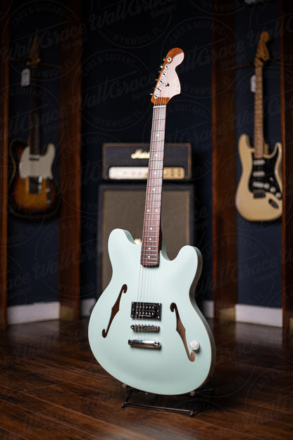 Fender Tom DeLonge Starcaster Semi-Hollow Electric Guitar - Satin Surf Green