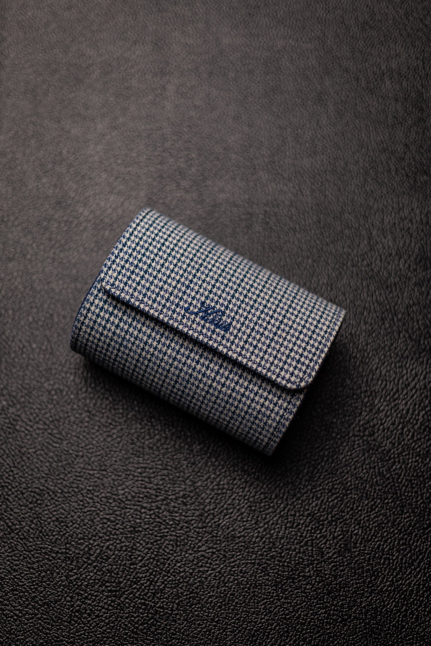 KRUK Grey/Blue Pepita 2-Watch Case