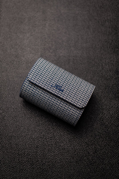 KRUK Grey/Blue Pepita 2-Watch Case