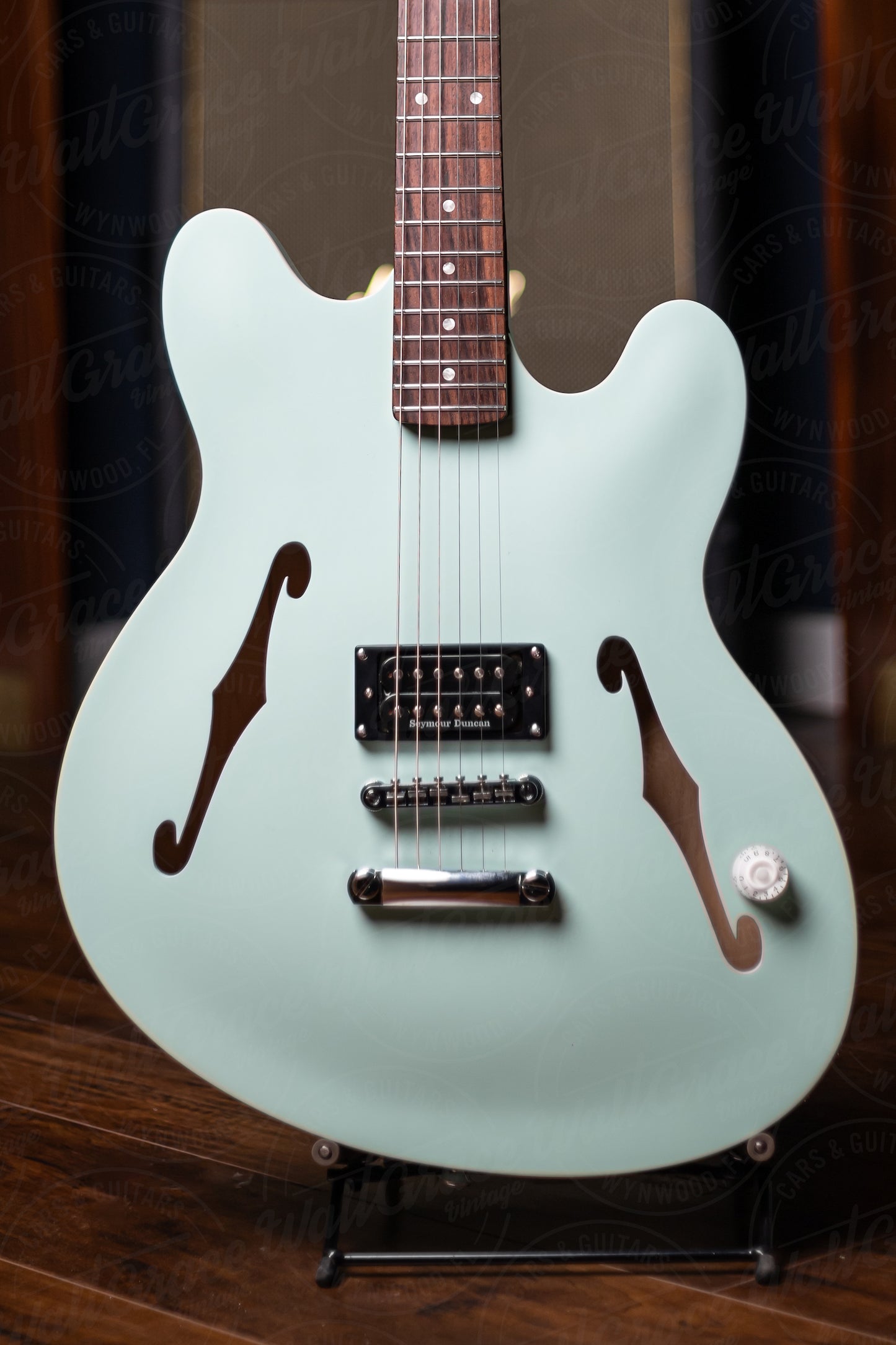 Fender Tom DeLonge Starcaster Semi-Hollow Electric Guitar - Satin Surf Green
